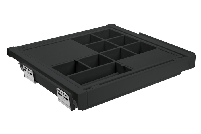 Premium Pull-Out Wardrobe Organiser Drawer 700mm | Soft Close Full Extension |
