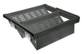 Pull-Out Wardrobe Metal Shoe Drawer 600mm - 2-Tier Solid Shelf Shoe Rack
