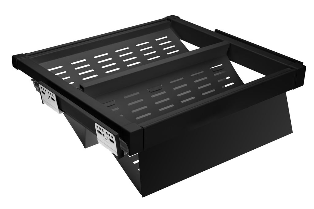 Pull-Out Wardrobe Metal Shoe Drawer 600mm - 2-Tier Solid Shelf Shoe Rack - view 3