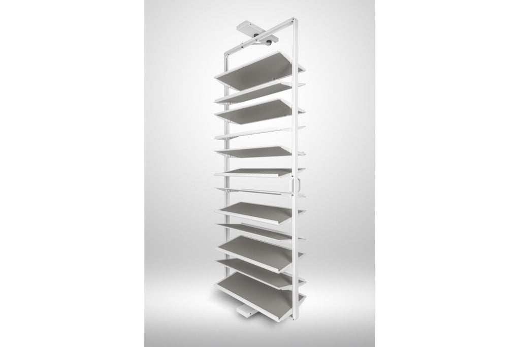 180° Rotating Wardrobe Shoe Carousel - 12 Shelf - 1890–2040mm - Soft Close - view 5