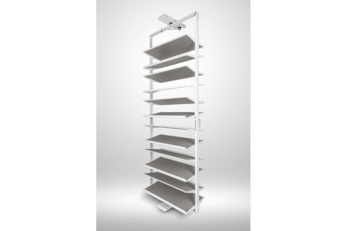 180° Rotating Wardrobe Shoe Carousel - 12 Shelf - 1890–2040mm - Soft Close - view 5