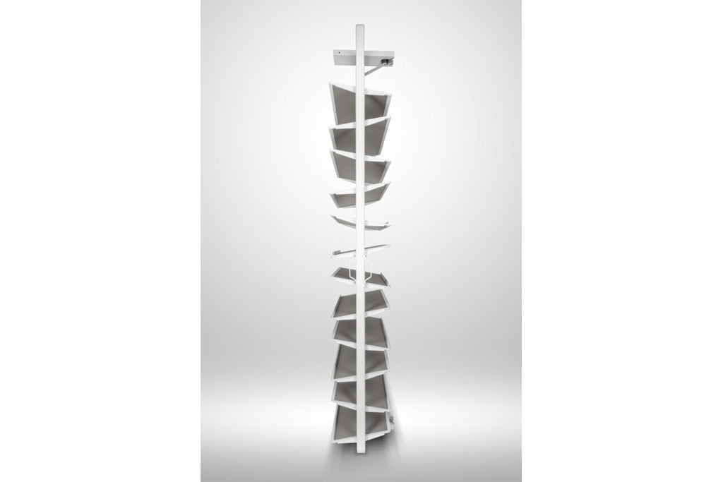 180° Rotating Wardrobe Shoe Carousel - 12 Shelf - 1890–2040mm - Soft Close - view 6