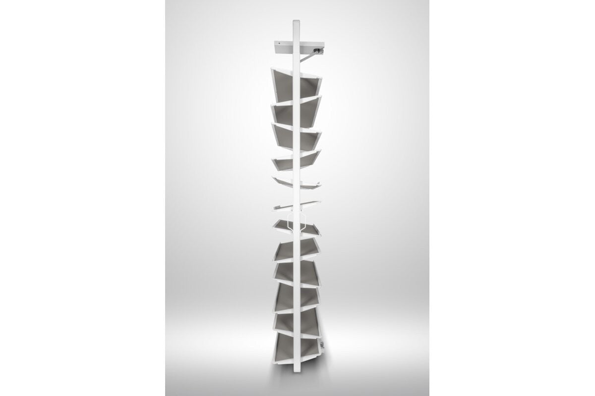 180° Rotating Wardrobe Shoe Carousel - 12 Shelf - 1890–2040mm - Soft Close - view 6