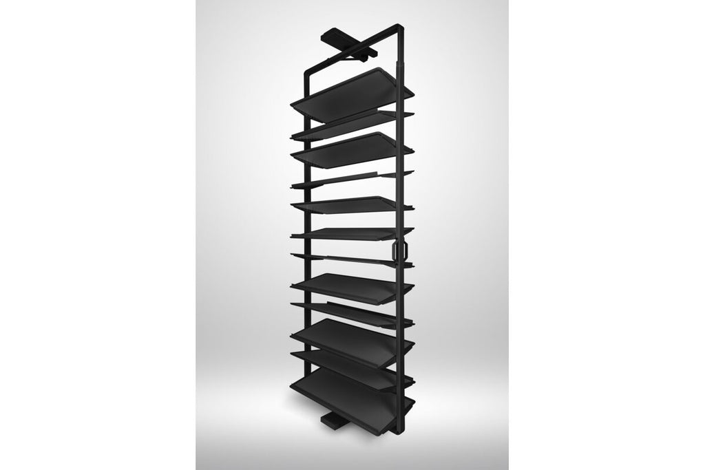 180° Rotating Wardrobe Shoe Carousel - 12 Shelf - 1890–2040mm - Soft Close - view 9
