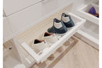 Pull-Out Wardrobe Shoe Drawer 600mm - 2-Tier Wire Shoe Rack - Soft Close - view 4