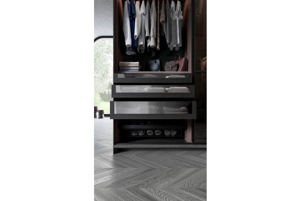 Pull-Out Wardrobe Shoe Drawer 600mm - 2-Tier Wire Shoe Rack - Soft Close - view 9