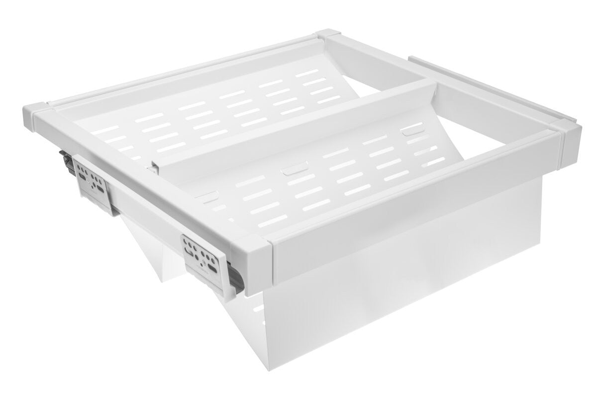 Pull-Out Wardrobe Metal Shoe Drawer 900mm - 2-Tier Solid Shelf Shoe Rack - view 2