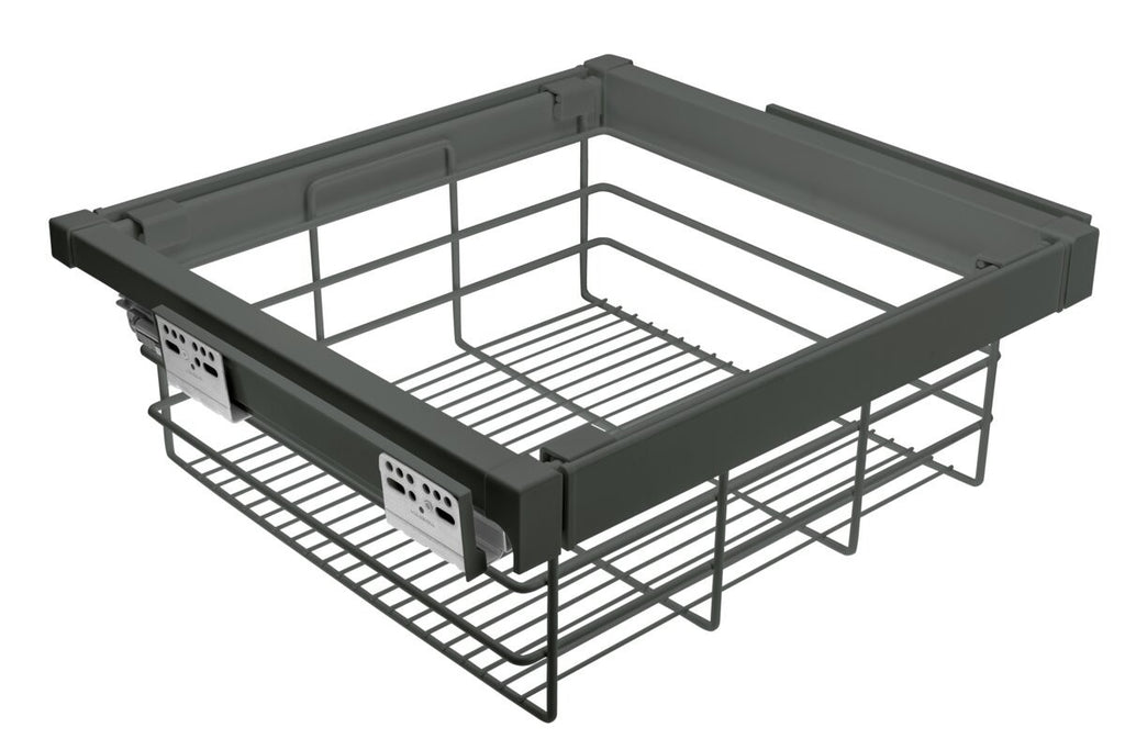 Pull-Out Wardrobe Wire Basket Drawer 900mm - Soft Close Full Extension