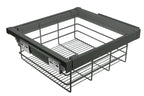 Wardrobe interior kit 800 mm – shoe drawer, wire basket, organiser & pull-down rail (white)
