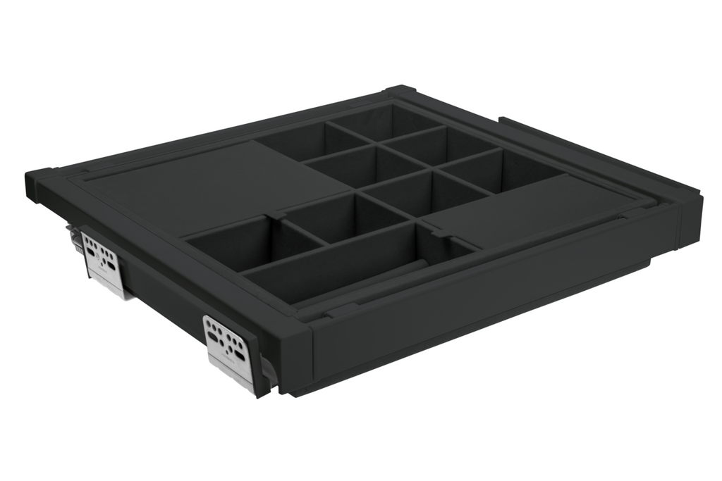Pull-Out Wardrobe Organiser Drawer 700mm - Soft Close Full Extension