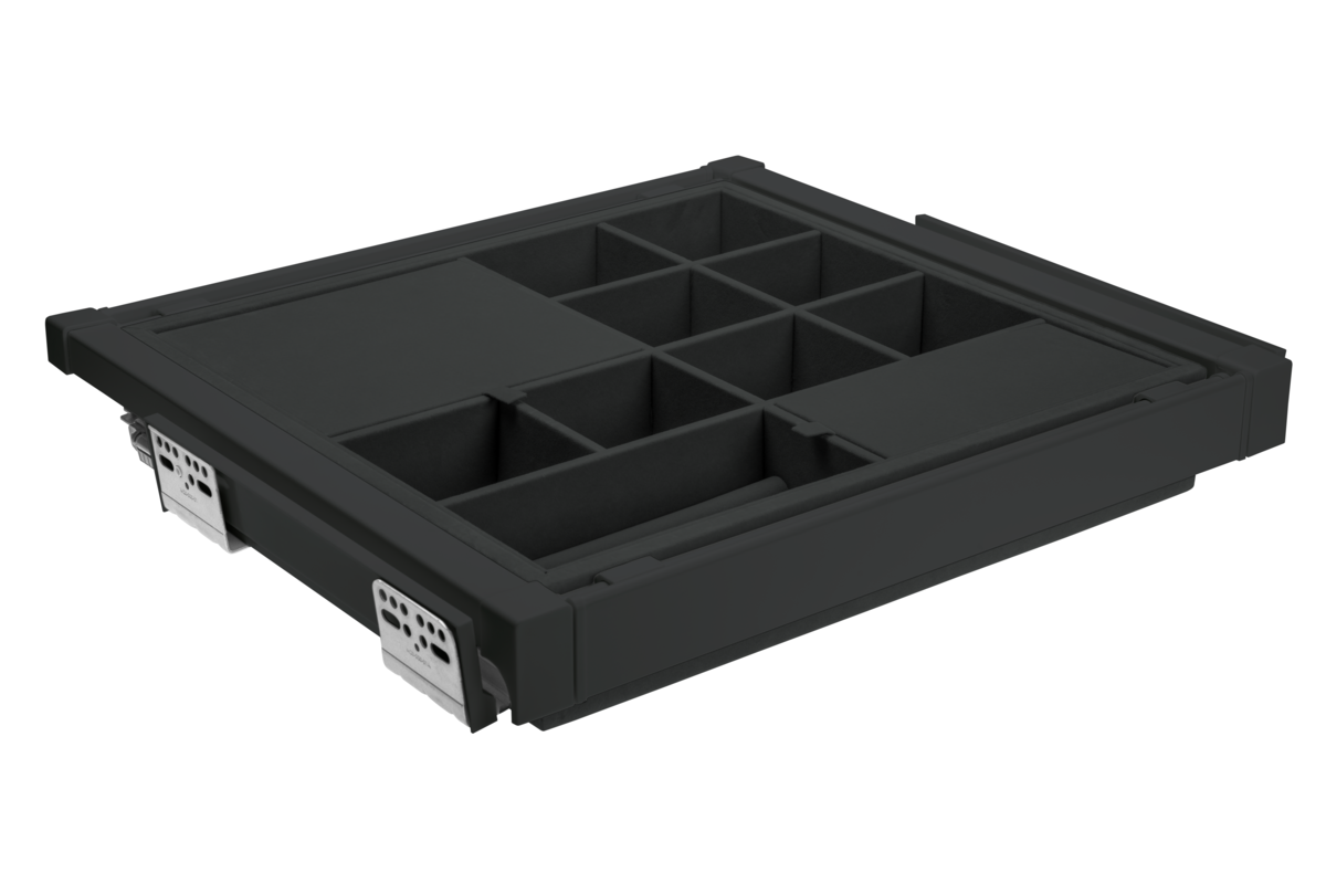 Pull-Out Wardrobe Organiser Drawer 700mm - Soft Close Full Extension