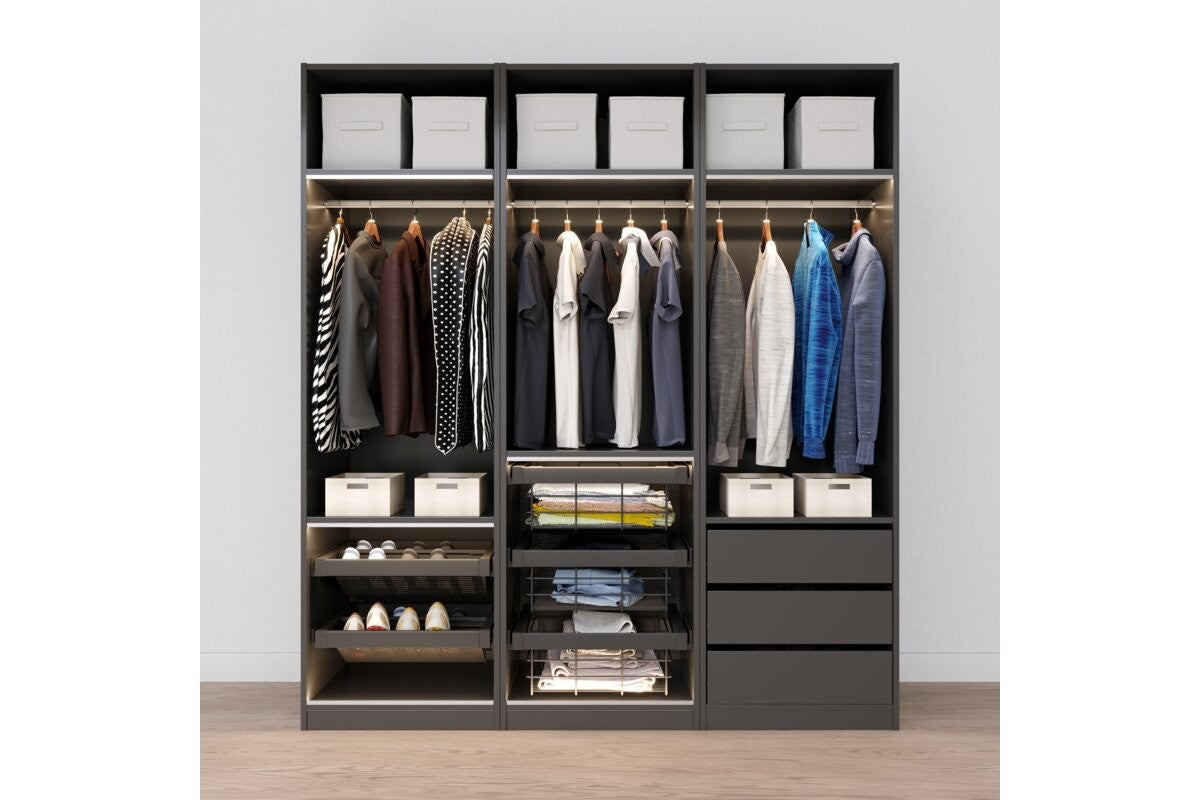 Pull-Out Wardrobe Wire Basket Drawer 800mm - Soft Close Full Extension - view 3