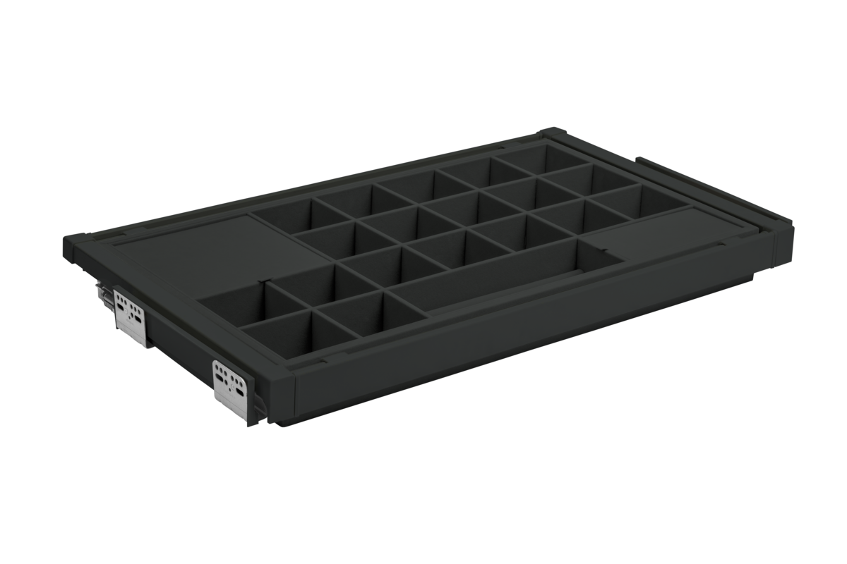 Pull-Out Wardrobe Organiser Drawer 900mm - Soft Close Full Extension - view 10