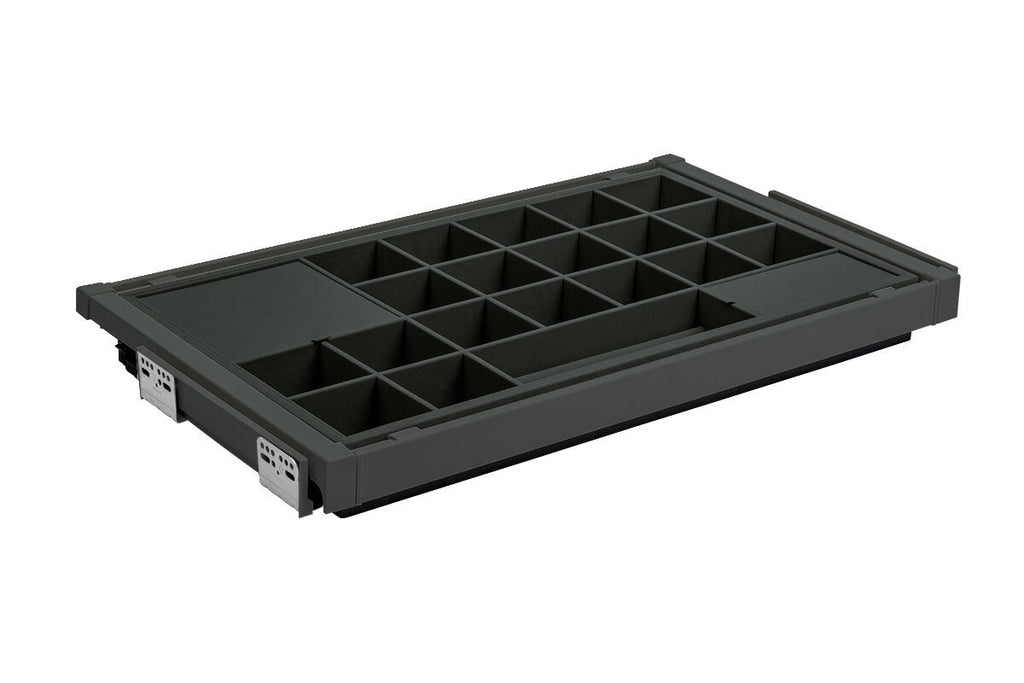 Pull-Out Wardrobe Organiser Drawer 800mm - Soft Close Full Extension