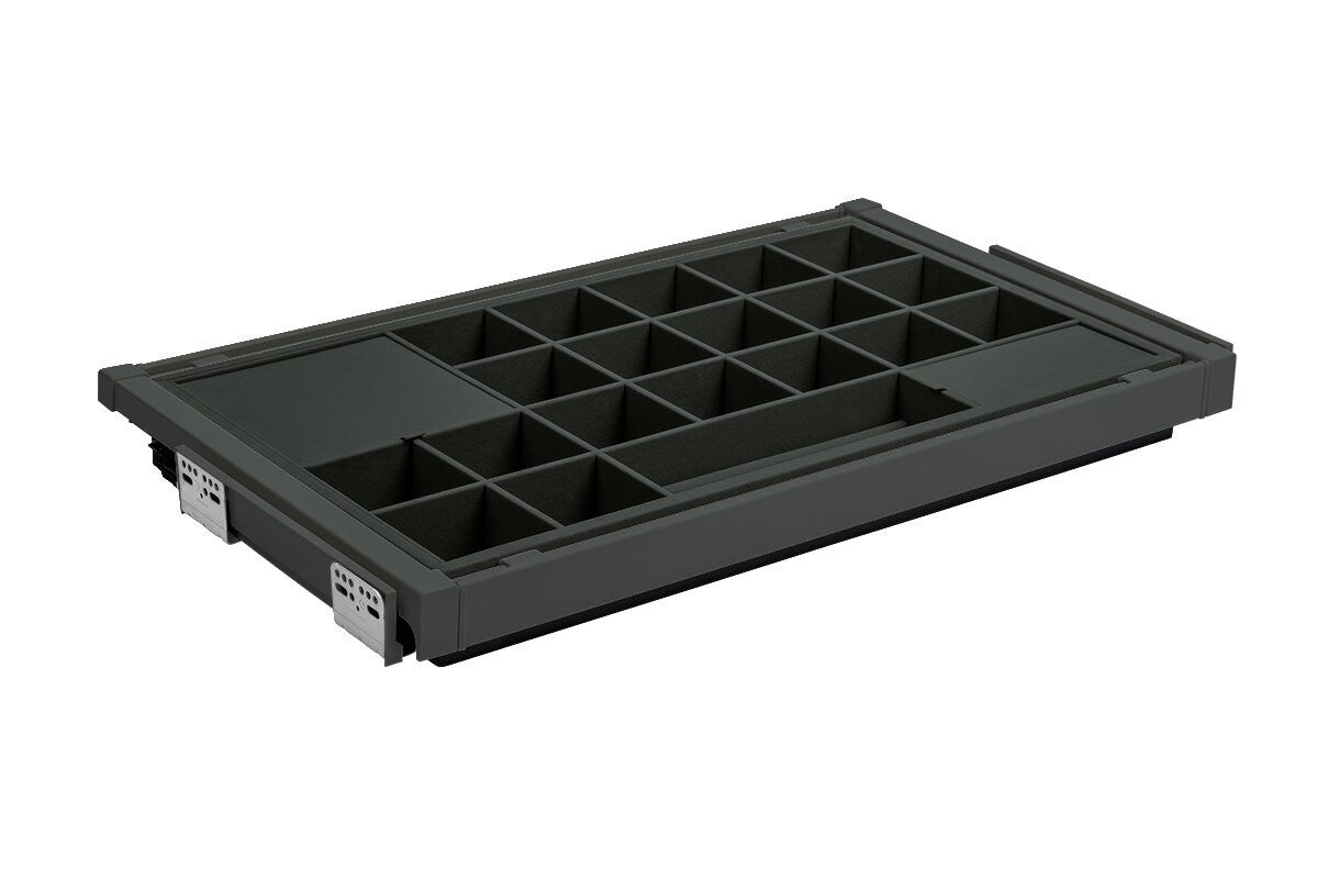 Pull-Out Wardrobe Organiser Drawer 800mm - Soft Close Full Extension
