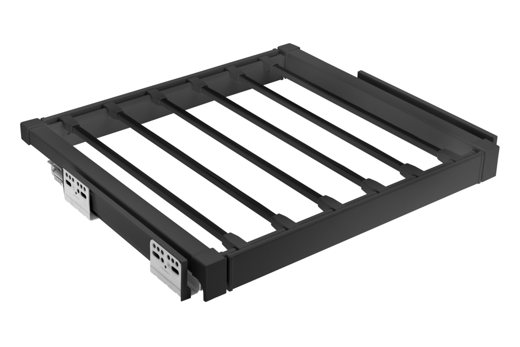 Pull-Out Trouser Hanger Drawer 600mm - Soft Close Full Extension - view 6