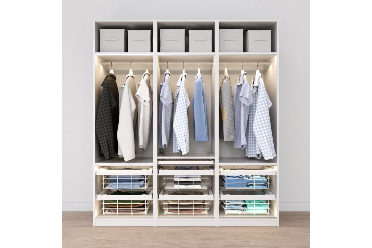 Pull-Out Wardrobe Wire Basket Drawer 800mm - Soft Close Full Extension - view 15