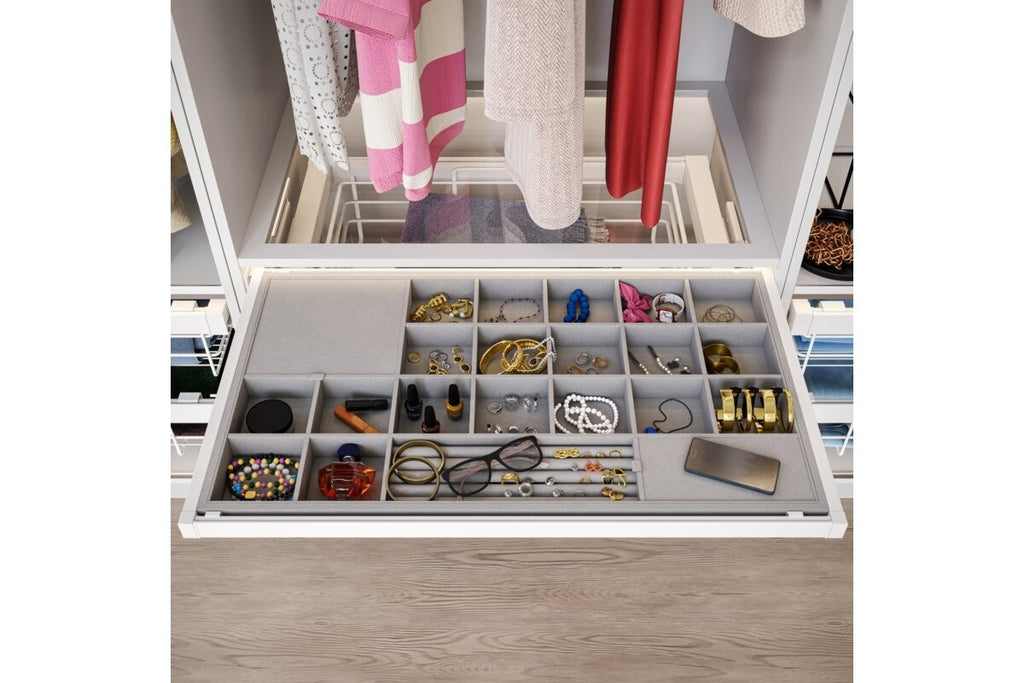Pull-Out Wardrobe Organiser Drawer 800mm - Soft Close Full Extension - view 7