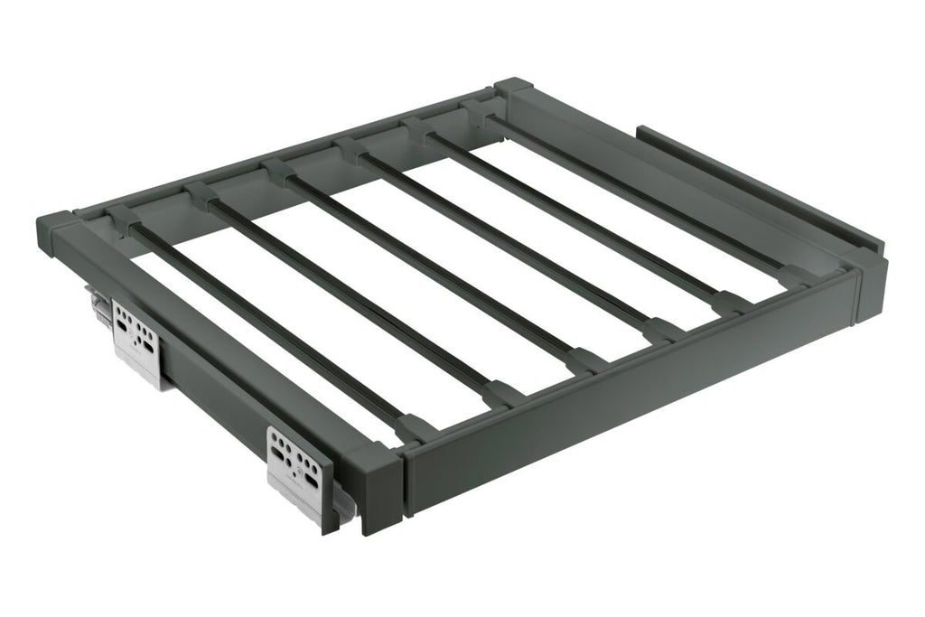 Pull-Out Trouser Hanger Drawer 600mm - Soft Close Full Extension - view 15