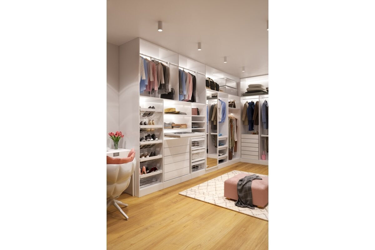 Pull-Out Wardrobe Metal Basket Drawer 700mm - Soft Close Full Extension - view 3