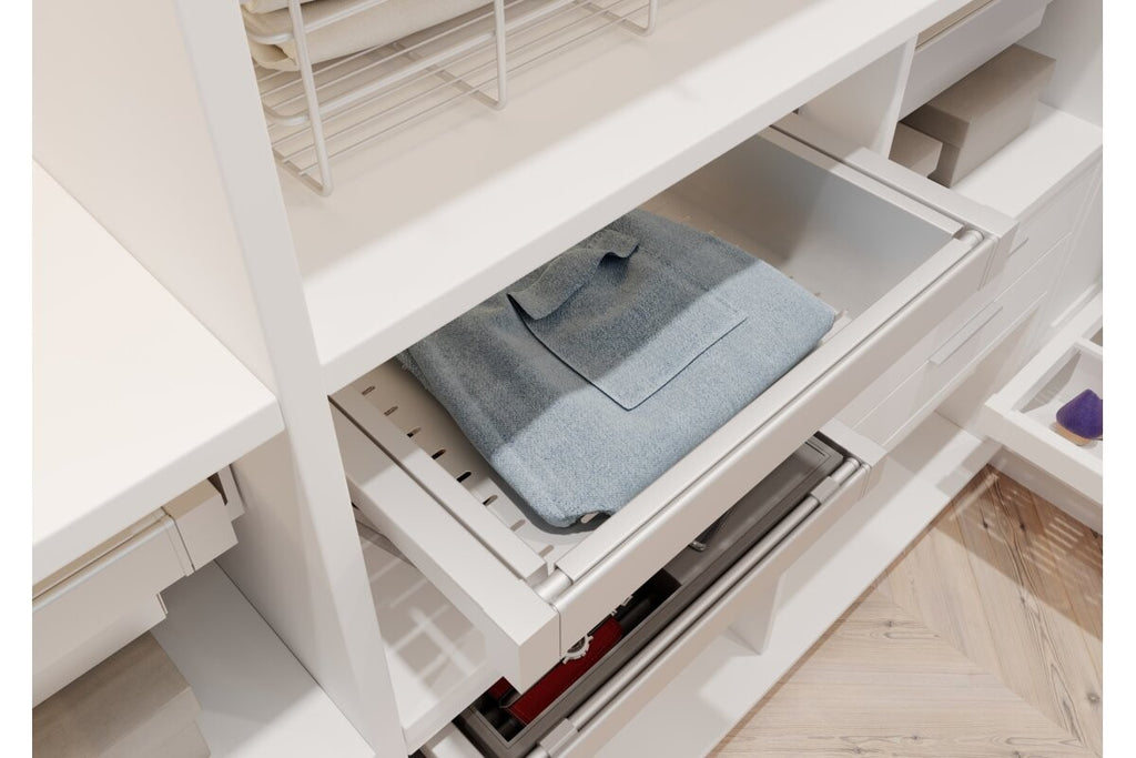 Pull-Out Wardrobe Metal Basket Drawer 700mm - Soft Close Full Extension - view 7