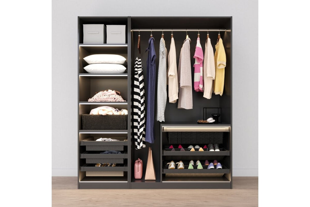 Pull-Out Wardrobe Metal Basket Drawer 700mm - Soft Close Full Extension - view 14
