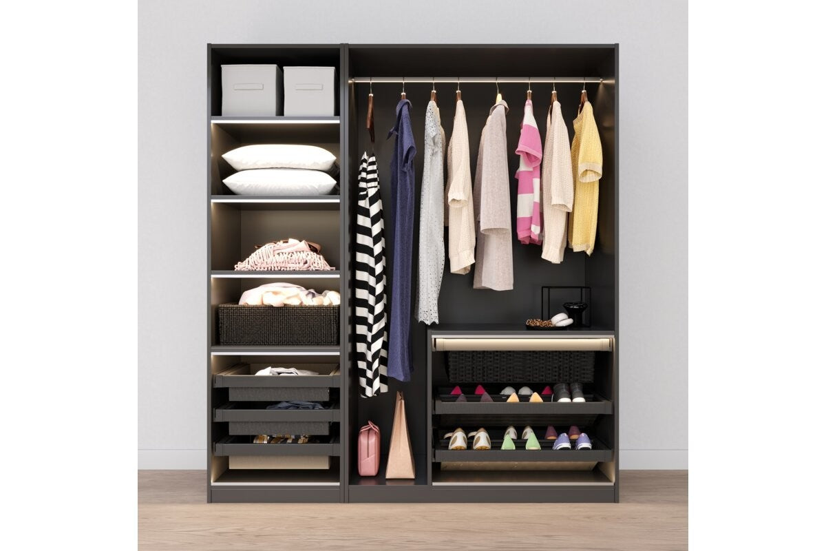 Pull-Out Wardrobe Metal Basket Drawer 700mm - Soft Close Full Extension - view 15