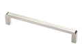 GTV BAGIO Bar Handle 192/200mm Brushed Steel Inox Kitchen Cabinet Drawer Pull