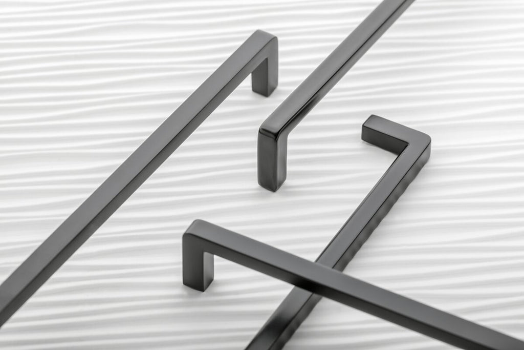GTV BAGIO Bar Handle 320/328mm Matt Black Kitchen Cabinet Drawer Pull - view 2