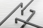 GTV BAGIO Bar Handle 320/328mm Matt Black Kitchen Cabinet Drawer Pull - view 2