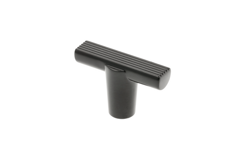 GTV RAY Cabinet Knob Matt Black Modern Kitchen Cupboard Door Drawer