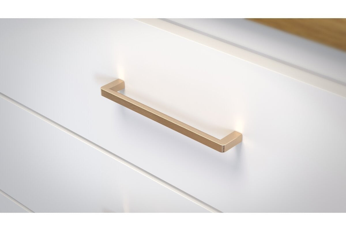 GTV BAGIO Bar Handle 192/200mm Champagne Kitchen Cabinet Drawer Pull - view 5