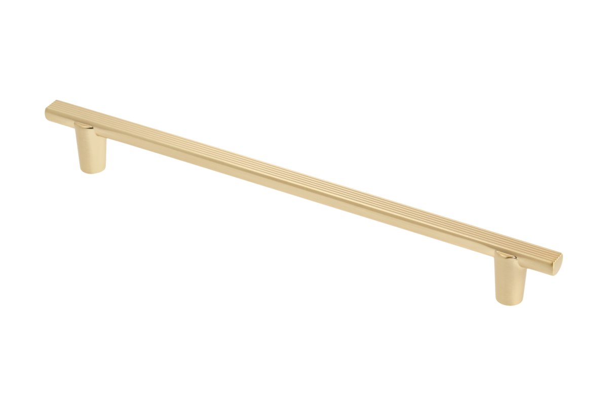 GTV RAY Bar Handle 192/232mm Brushed Gold Kitchen Cabinet Drawer Pull
