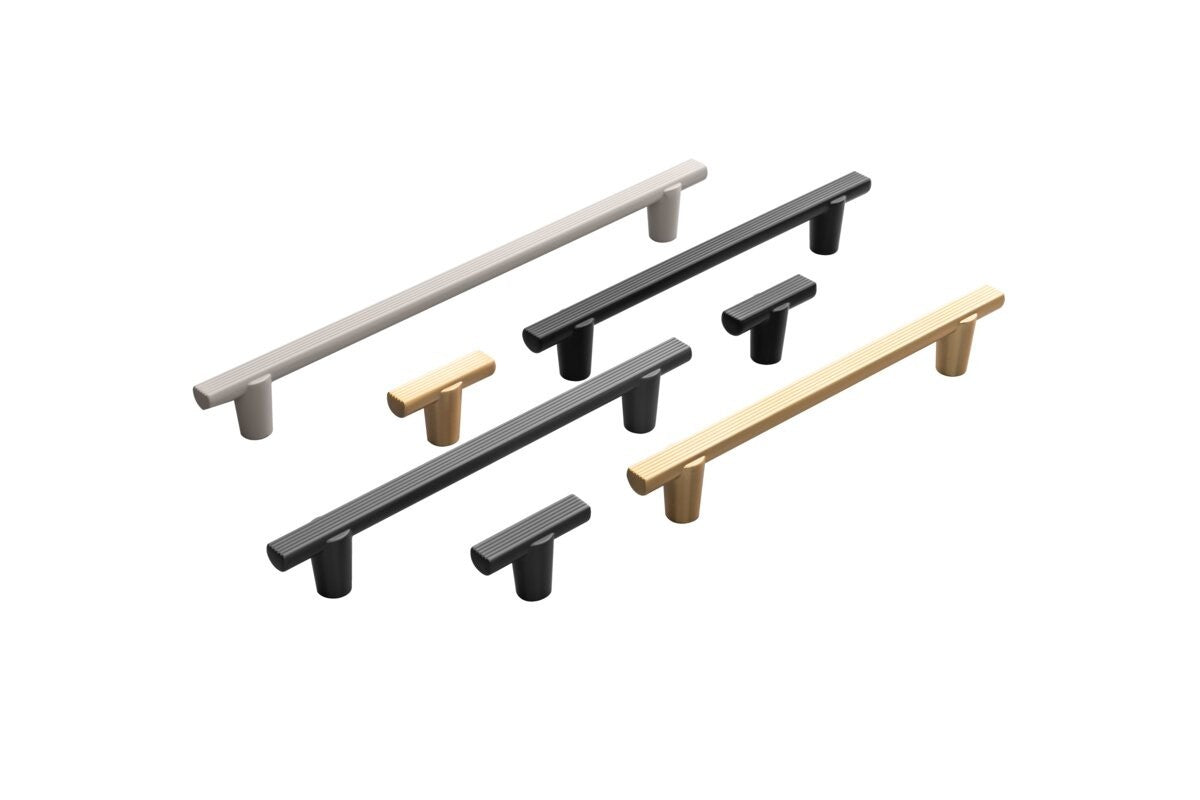 GTV RAY Bar Handle 320/360mm Brushed Gold Kitchen Cabinet Drawer Pull - view 3