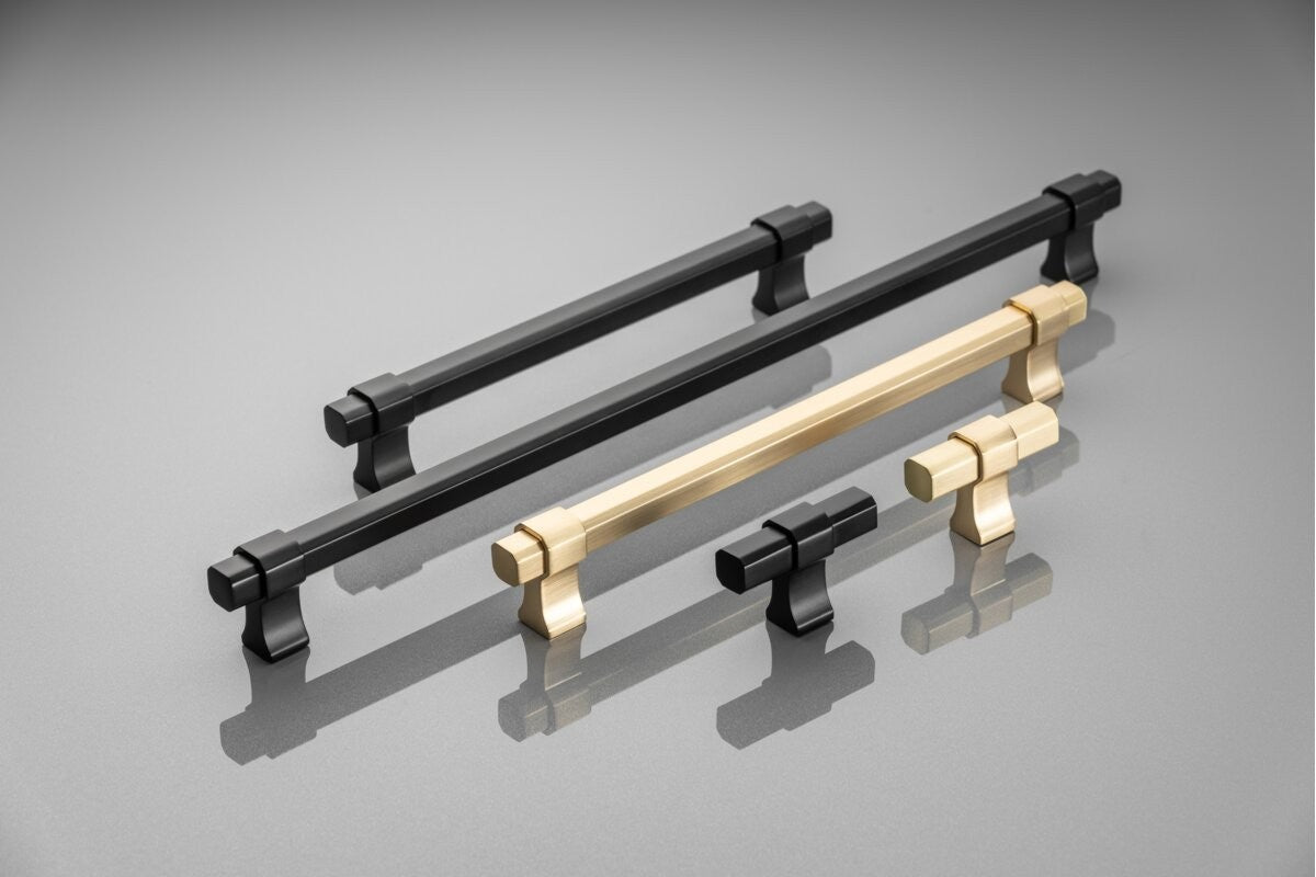 GTV IMPERIAL Handle 192/226mm Matt Black Kitchen Cabinet Drawer Pull - view 3