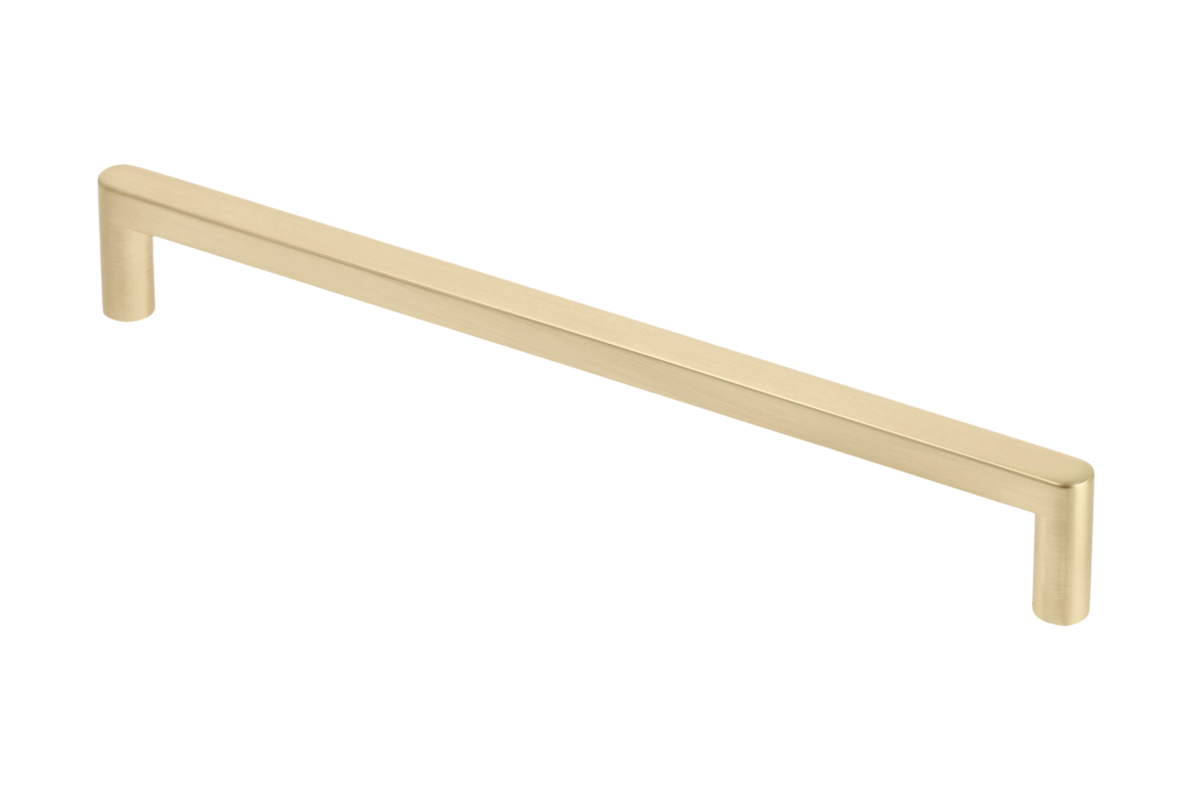 GTV NYXA Bar Handle 192/202mm Brushed Gold Kitchen Cabinet Drawer Pull