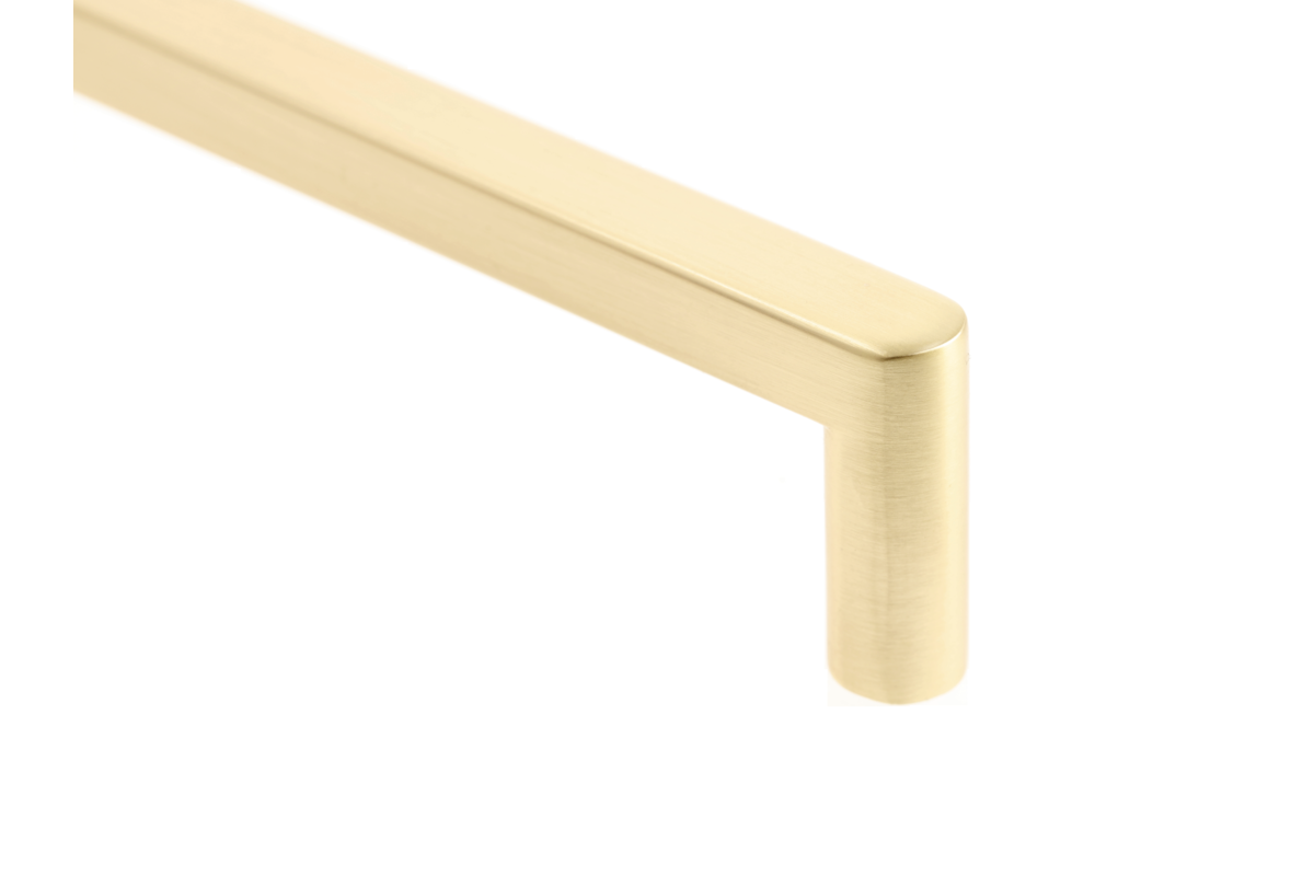 GTV NYXA Bar Handle 192/202mm Brushed Gold Kitchen Cabinet Drawer Pull - view 2
