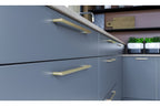 GTV NYXA Bar Handle 192/202mm Brushed Gold Kitchen Cabinet Drawer Pull - view 5
