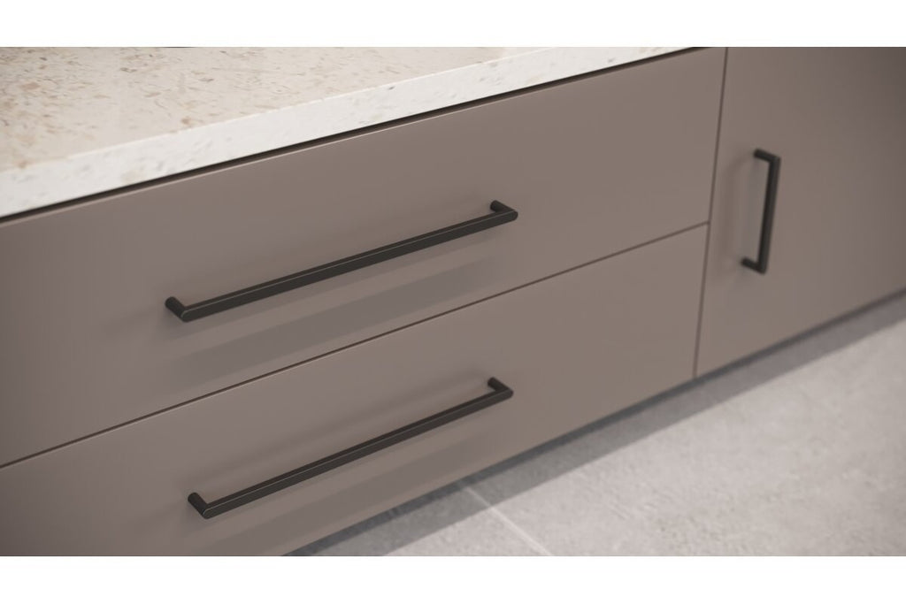 GTV NYXA Bar Handle 320/330mm Matt Black Kitchen Cabinet Drawer Pull - view 8