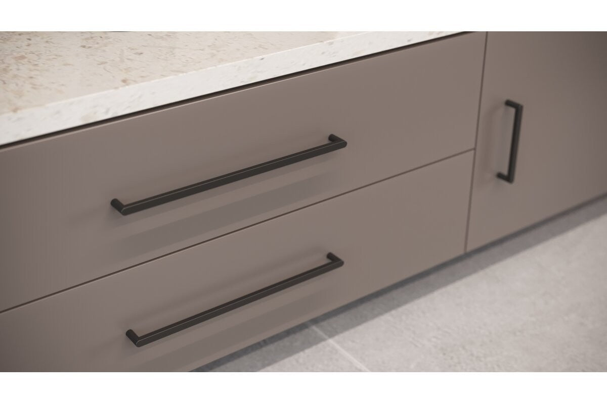 GTV NYXA Bar Handle 320/330mm Matt Black Kitchen Cabinet Drawer Pull - view 8