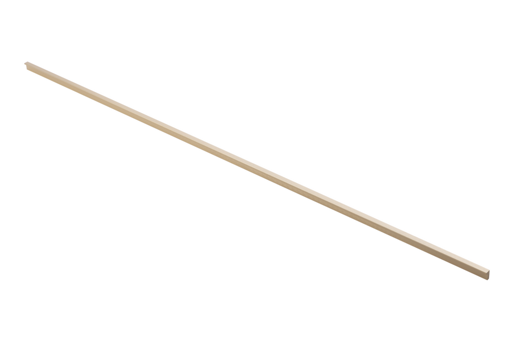 GTV PILLAR Edge Mounted Profile Cabinet Handle 1200mm Brushed Gold