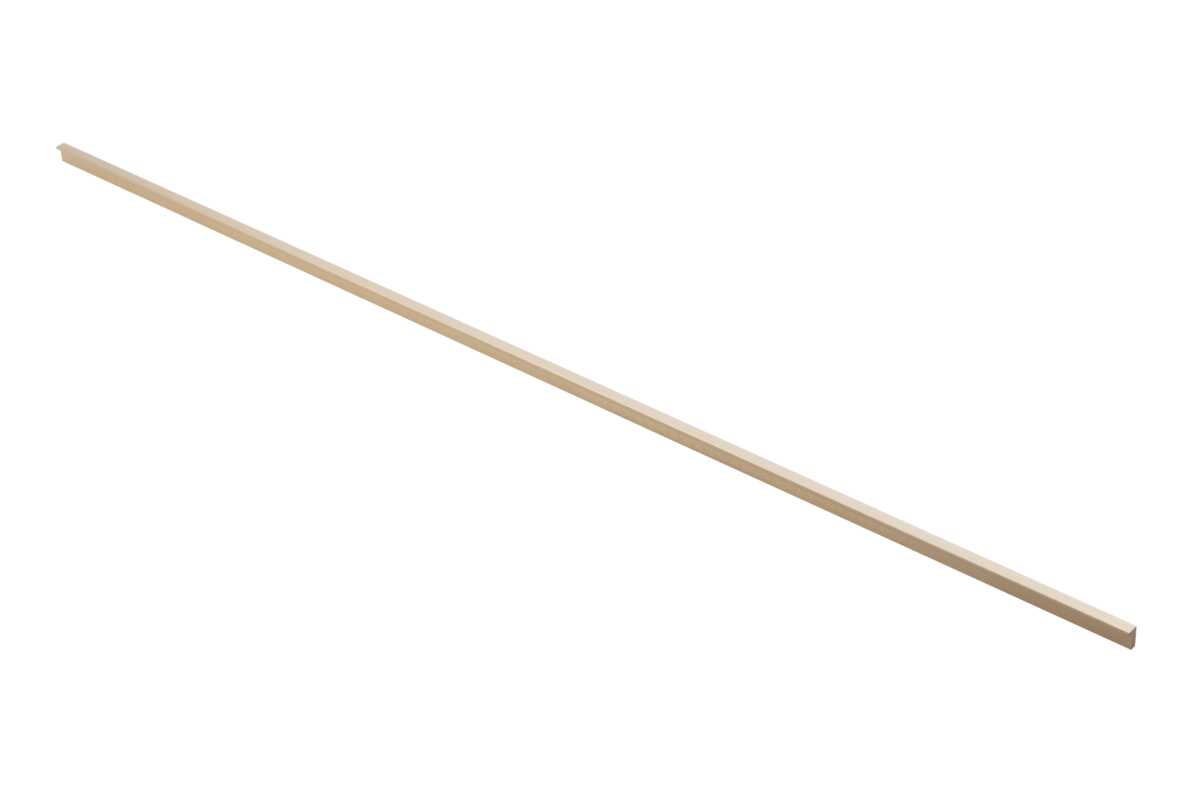 GTV PILLAR Edge Mounted Profile Cabinet Handle 1200mm Brushed Gold