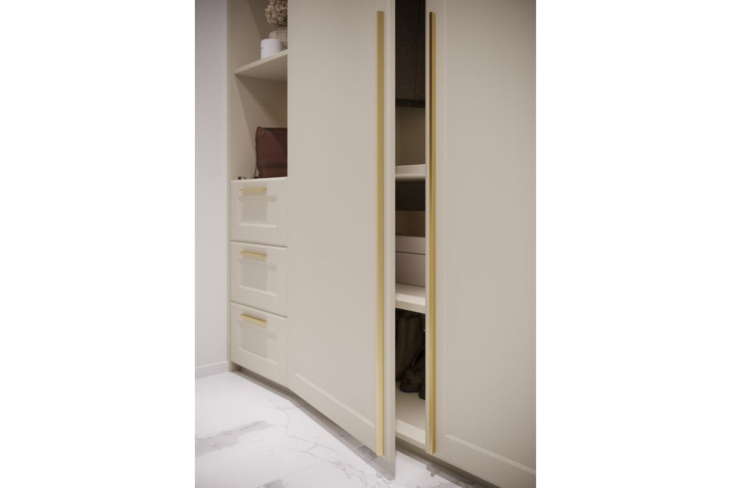 GTV PILLAR Edge Mounted Profile Cabinet Handle 1200mm Brushed Gold - view 5