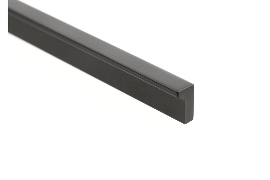 GTV PILLAR Edge Mounted Profile Cabinet Handle 1200mm Modern Matt Black - view 3