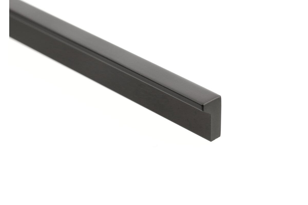 GTV PILLAR Edge Mounted Profile Cabinet Handle 1200mm Modern Matt Black - view 3