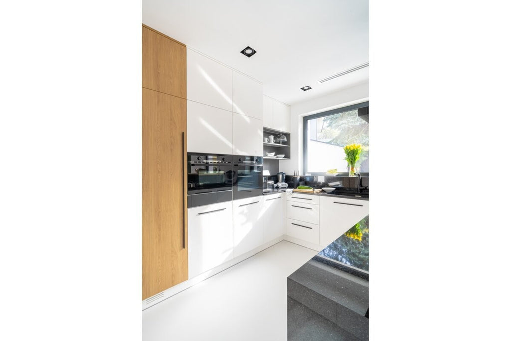 GTV PILLAR Edge Mounted Profile Cabinet Handle 1200mm Modern Matt Black - view 5