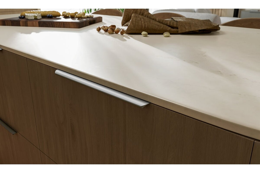 GTV HEXA Edge Mounted Profile Cabinet Handle 256/290mm Modern Titanium - view 5