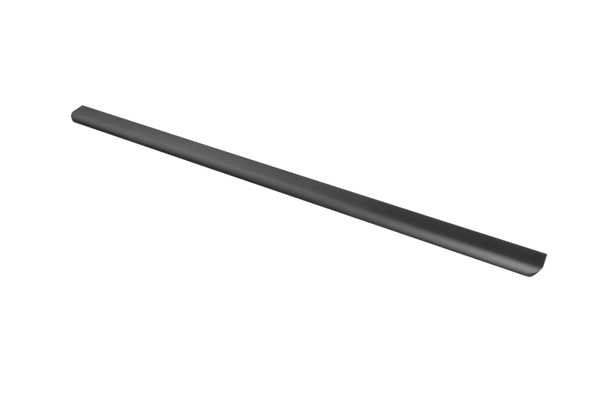 GTV HEXA Edge Mounted Profile Cabinet Handle 256/596mm Modern Matt Black