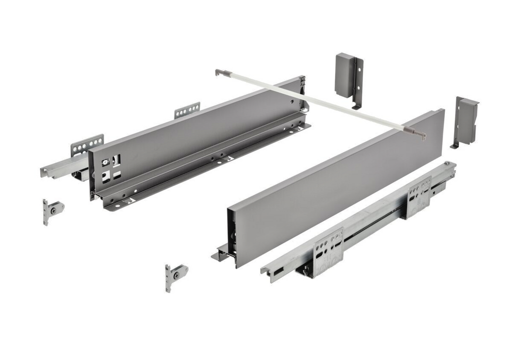 GTV AXIS PRO Slim Drawer System 550mm Low 86mm Push To Open Anthracite - view 2