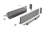 GTV AXIS PRO Slim Drawer System 350mm High 168mm Push To Open Anthracite